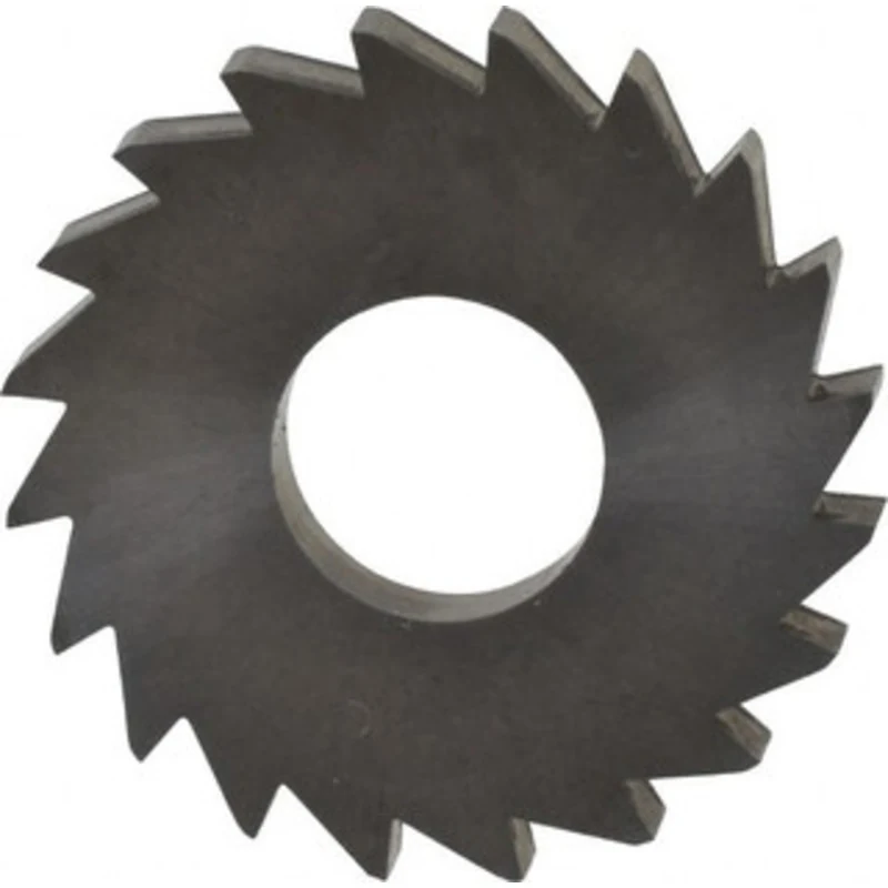 Made in USA 1 x 1/8, 3/8 Arbor, 20-Tooth Solid Carbide Slitting & Slotting Saw Uncoated, RH Cut, Straight Teeth, Conc...